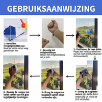WindowClean — Beide kanten schoon in één beweging