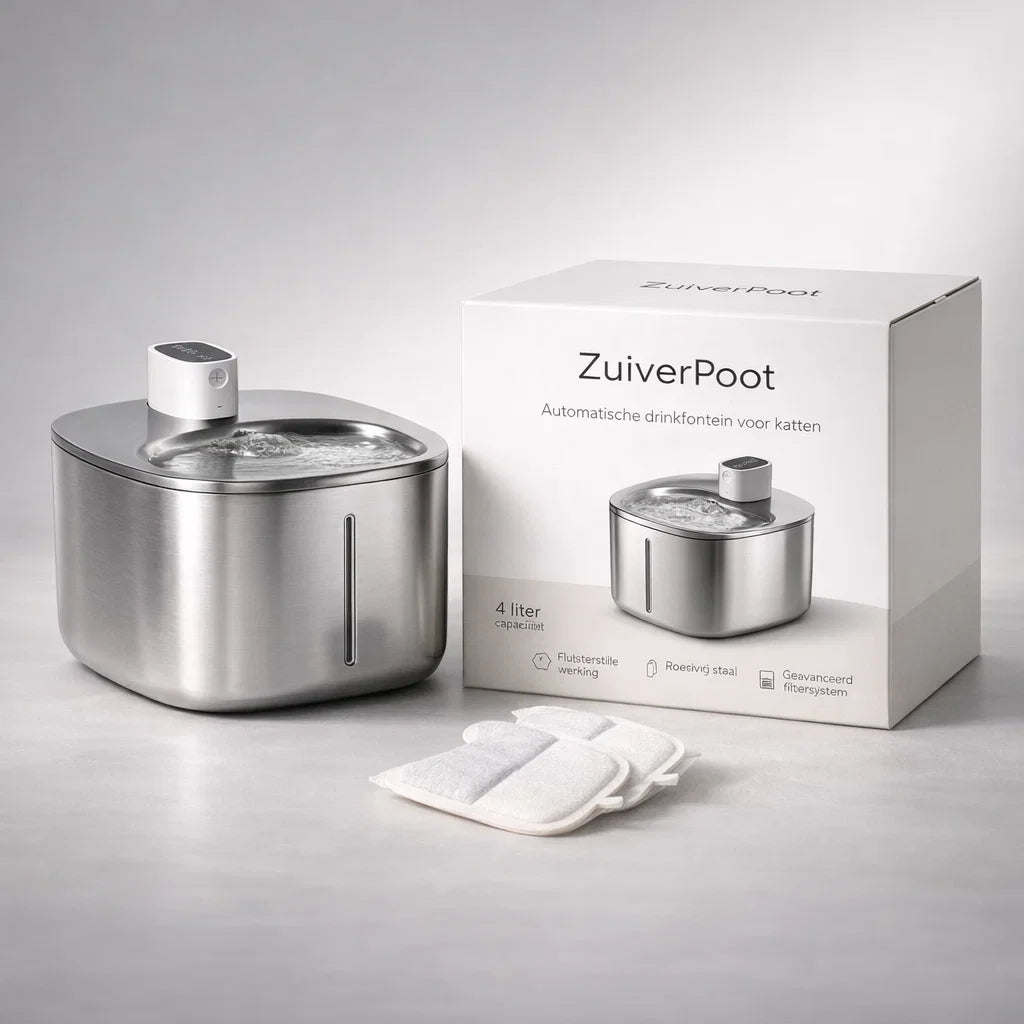 ZuiverPoot – Stromend, gefilterd water voor een gezondere kat
