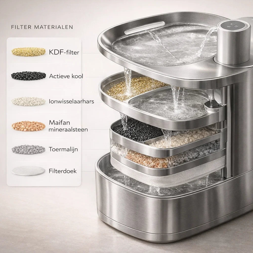 ZuiverPoot – Stromend, gefilterd water voor een gezondere kat