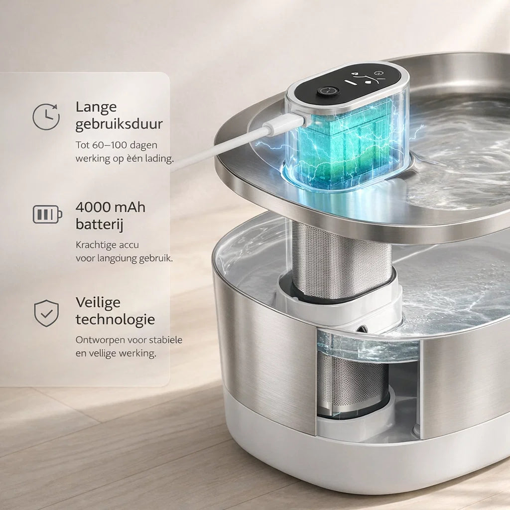 ZuiverPoot – Stromend, gefilterd water voor een gezondere kat