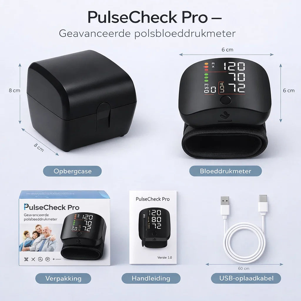 PulseCheck Pro – Meet je bloeddruk helder en zonder twijfel